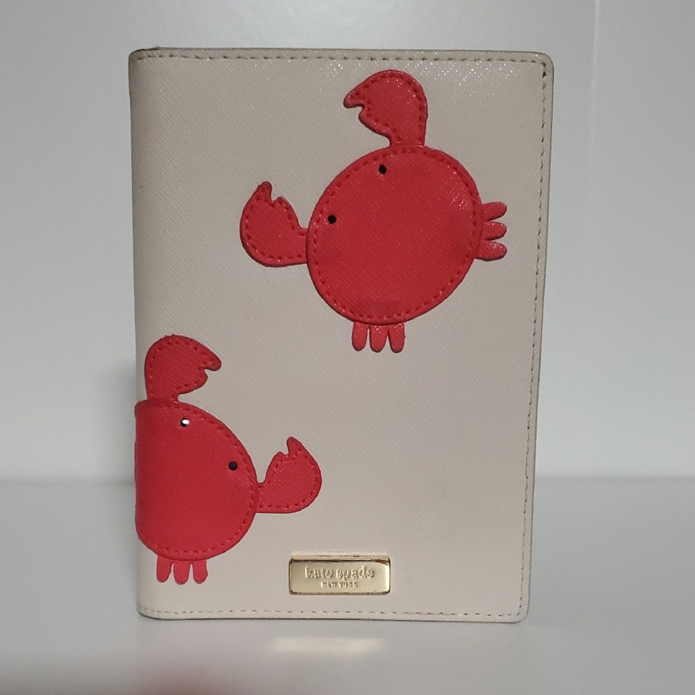 Kate Spade Cream and Red Crab Passport Holder - Picture 2 of 5